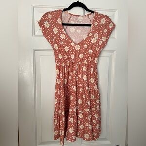 No Boundaries Pink Floral dress